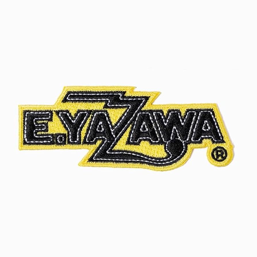 矢沢永吉 E.YAZAWA BIG刺繍ワッペンシール ロゴ ホワイト 矢沢永吉 E.YAZAWA BIG刺繍ワッペンシール ロゴ ホワイト